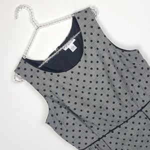 Liz Claiborne Houndstooth Polka Dot Fitted Sheath